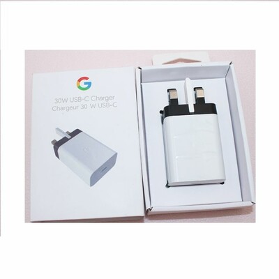 100% Authentic Google 30W UK 3 Pin USB-C Charging Adapter Fast Charger For Pixel Phones